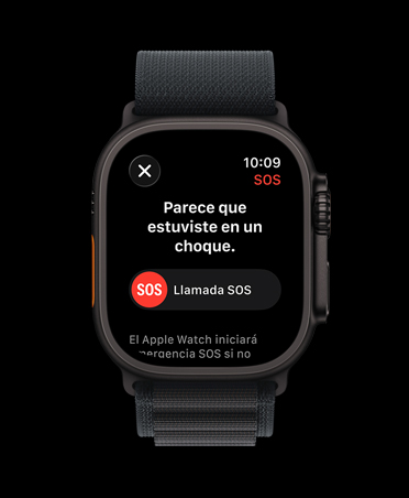 Detección de Choques, notificación de llamada de emergencia