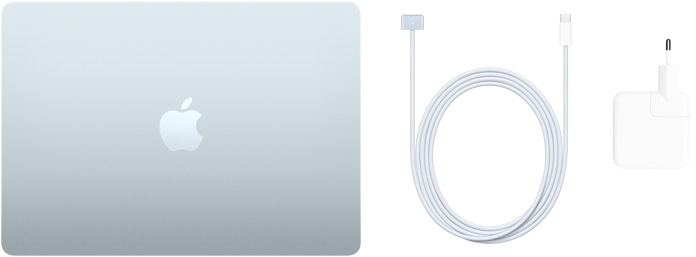 MacBook Air de 13 inchi, cablu USB‑C la MagSafe 3 și adaptor de alimentare USB‑C de 30 W