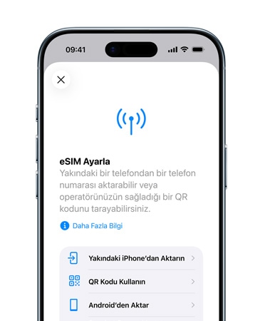 iPhone Air, front exterior, using the Set Up Cellular feature to easily transfer a phone number with eSIM