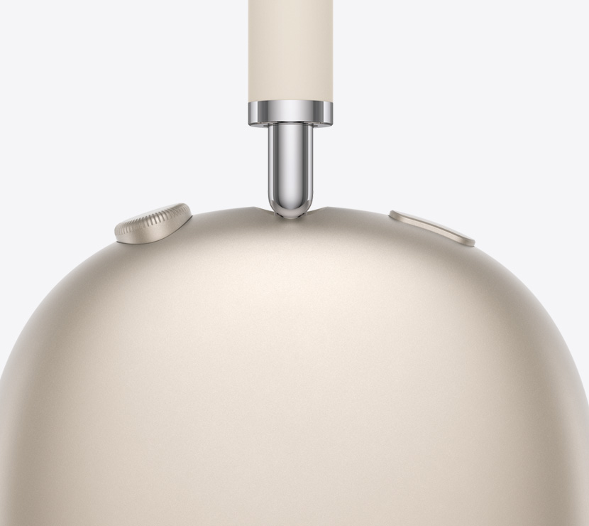„AirPods Max“ šoninis vaizdas.