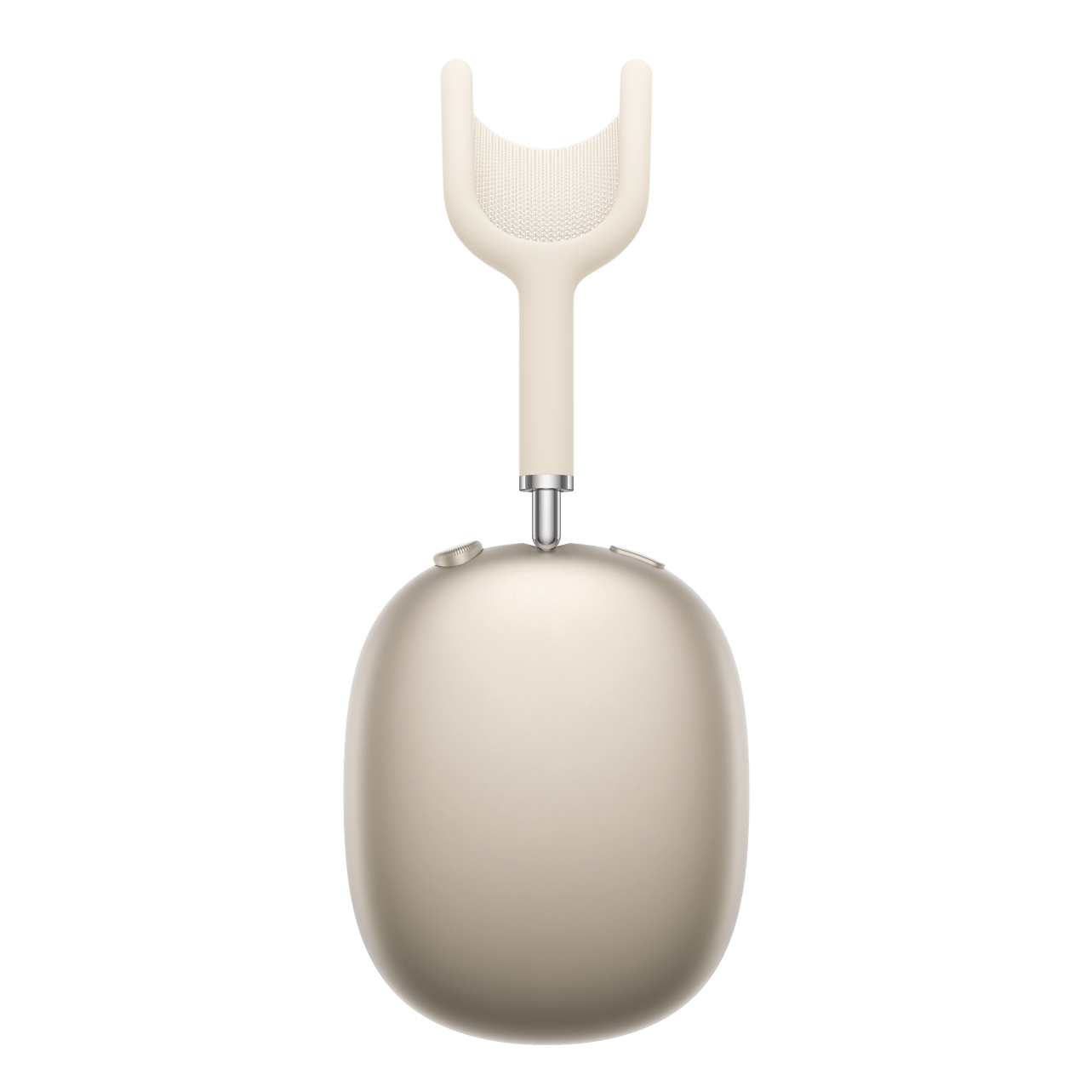 Csillagfényszínű AirPods Max oldalnézetből.
