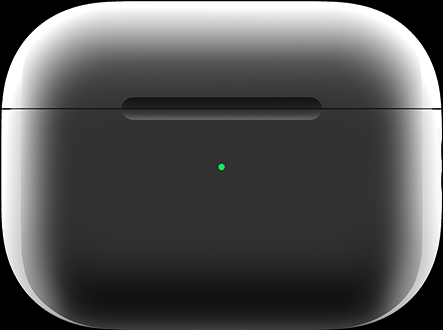 Zelené svetlo v strede nabíjacieho puzdra MagSafe signalizuje, že puzdro je úplne nabité.