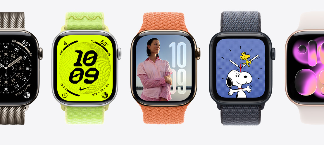 Cadrans Apple Watch: Orientation, Nike, Photos, Snoopy, Responsive Art