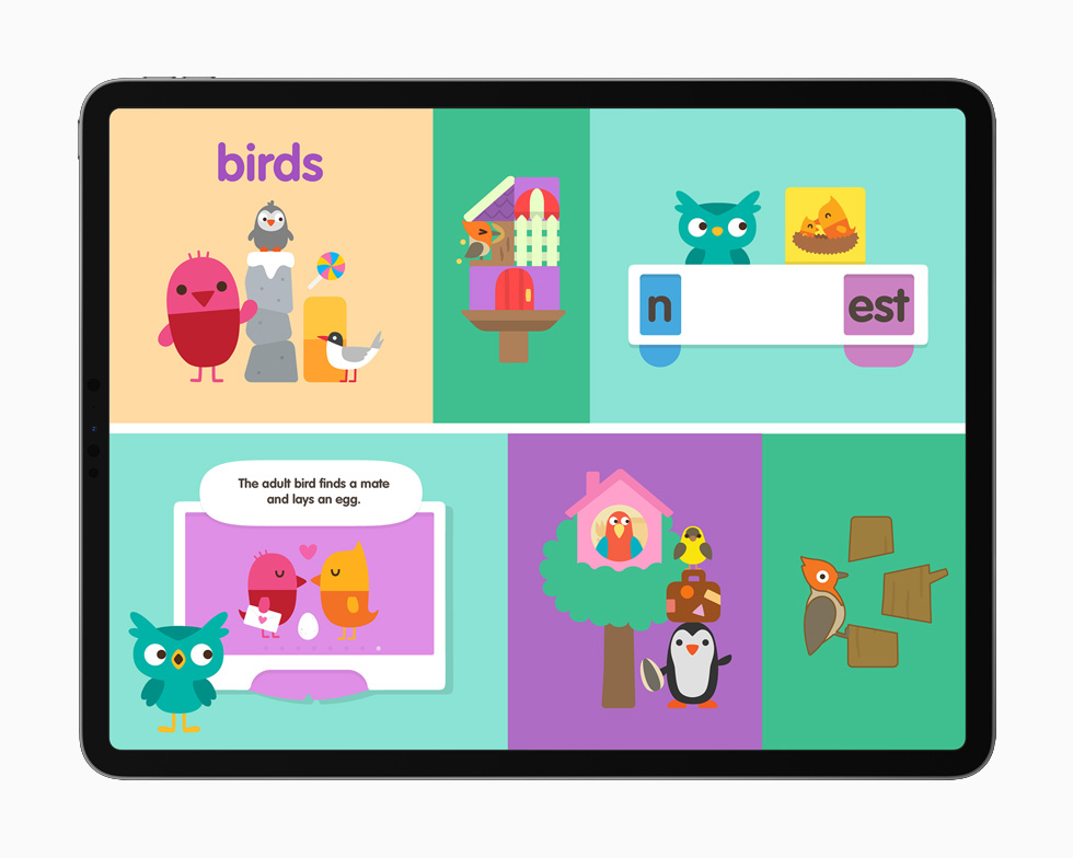 L’app Sago Mini School sur iPad Pro 12,9 po.
