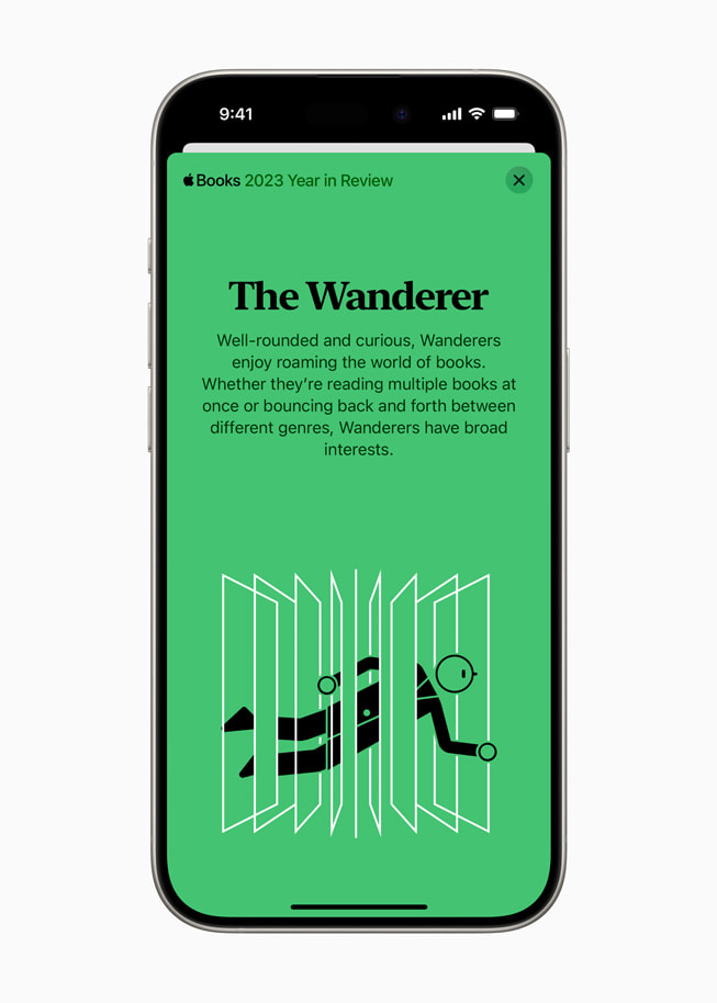 Le profil Nomade d’Apple Books, affiché sur iPhone 15 Pro.