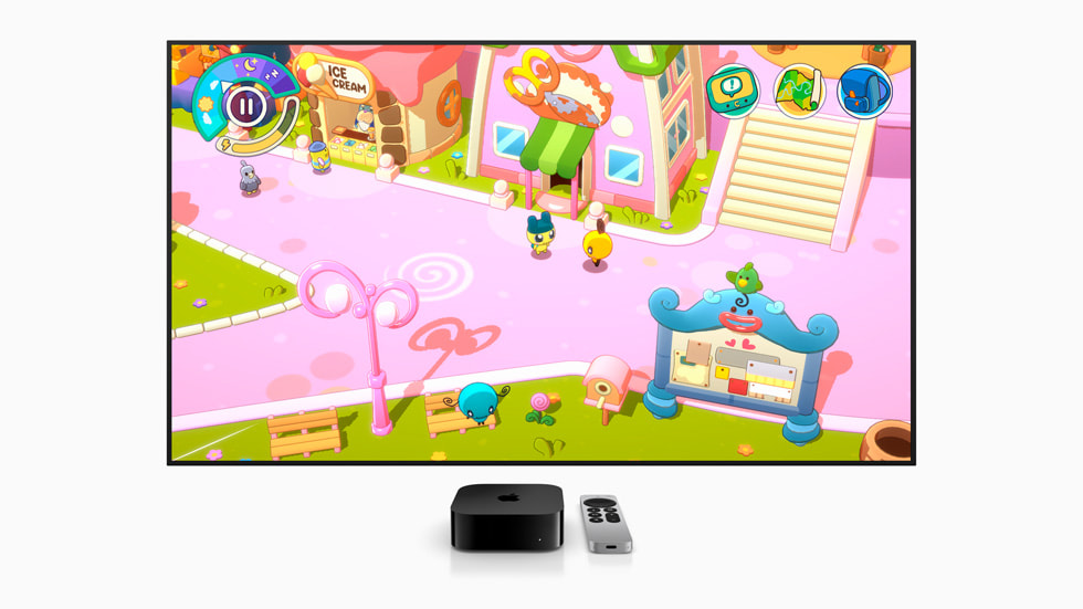 Apple TV’de Tamagotchi Adventure Kingdom’dan bir görüntü.