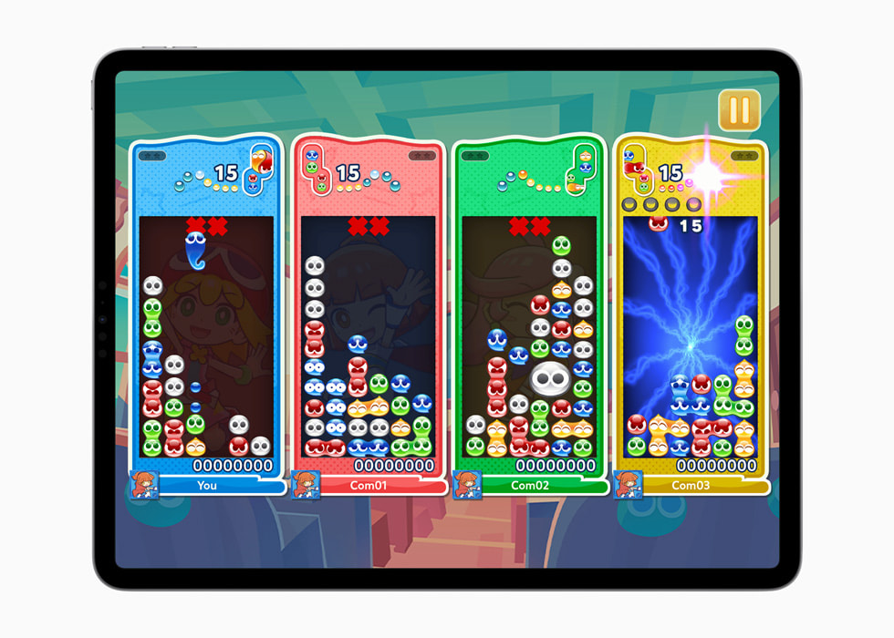 Imagen de Puyo Puyo Puzzle Pop en un iPad Pro.