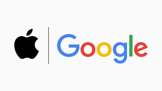 Logo’s van Apple en Google.