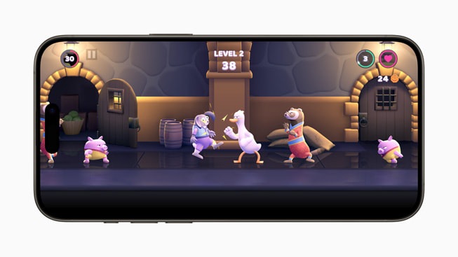 Un fotograma de Punch Kick Duck+ de Shaun Coleman en un iPhone 15 Pro.
