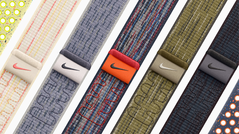 Các kiểu màu mới của Dây Quấn Thể Thao Nike và Dây Đeo Thể Thao Nike được hiển thị.