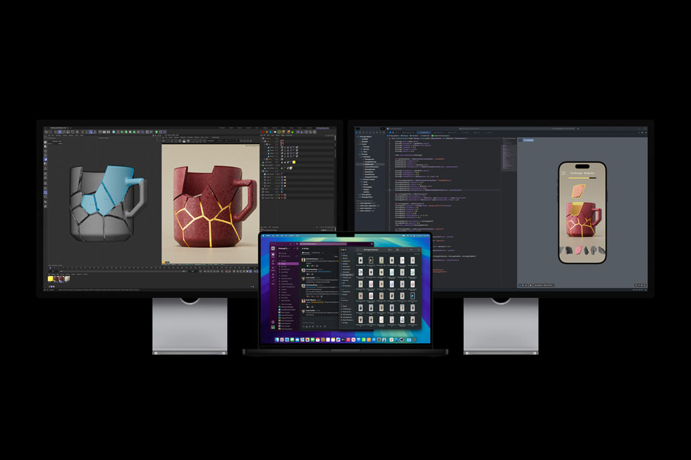Bir kullanıcı yeni MacBook Pro’da Xcode ile çalışıyor.