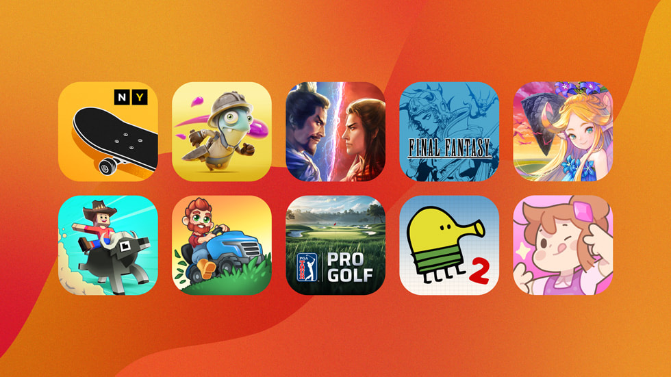 Ikony her, které vyjdou v rámci Apple Arcade během ledna 2025