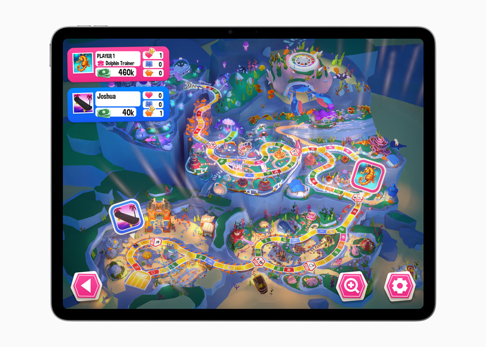 Imagem de The Game of Life 2+, do Marmalade Game Studio. Mostrada no iPad Air.
