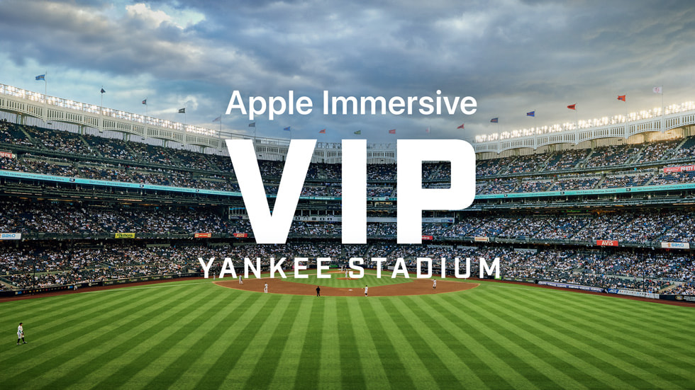 새로운 'VIP: Yankee Stadium' Apple Immersive Video 히어로 아트.