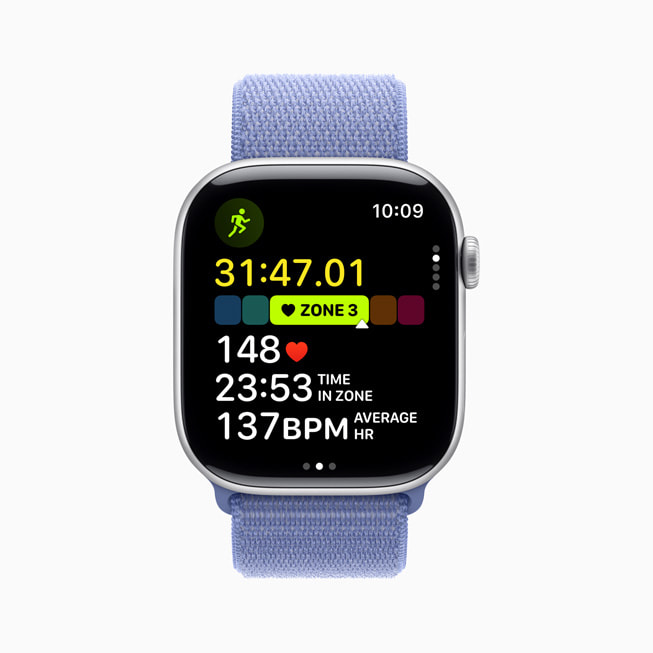 La app Entreno en un Apple Watch.