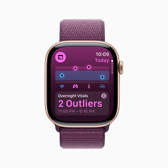 La app Constantes Vitales en un Apple Watch.