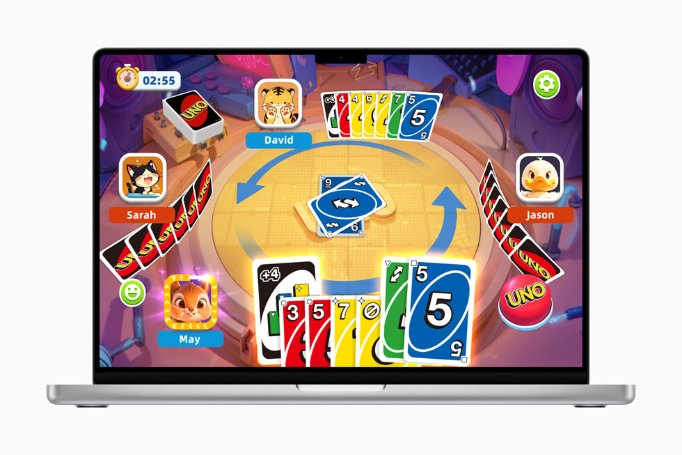 Arte gráfico de UNO: Arcade Edition de Mattel163 en una MacBook Pro 16.