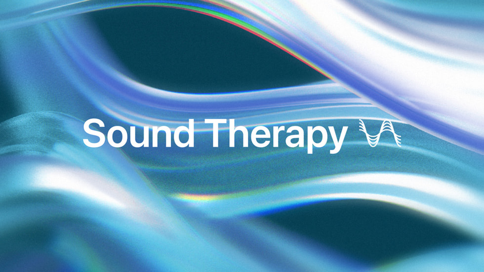 Abstrakcyjna niebieska grafika symbolizująca kolekcję Sound Therapy.