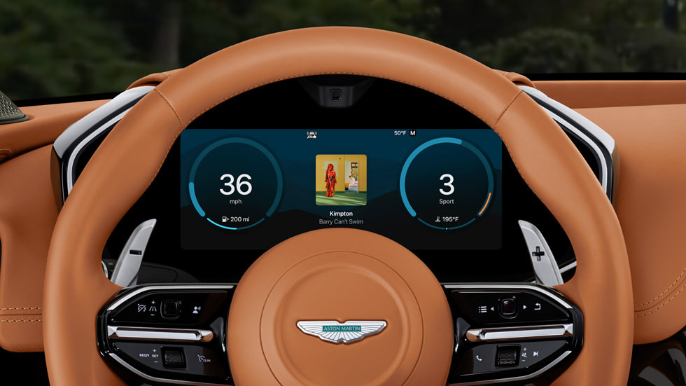 A close-up of the customisable CarPlay Ultra layout.