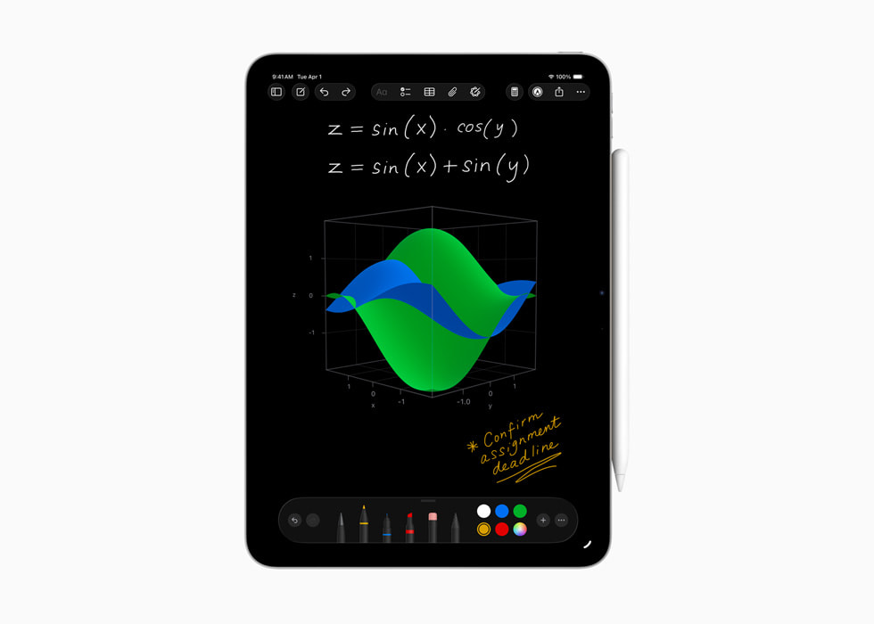 Maths Notes are shown on a user’s iPad.