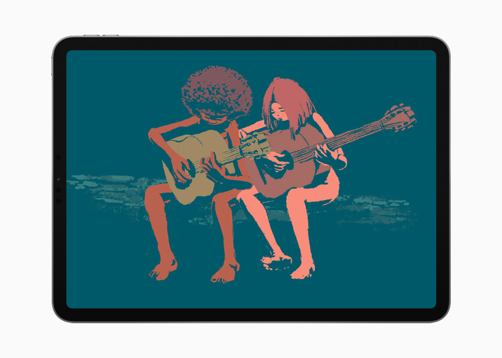 A Musical Story auf einem iPad Pro in Silber.
