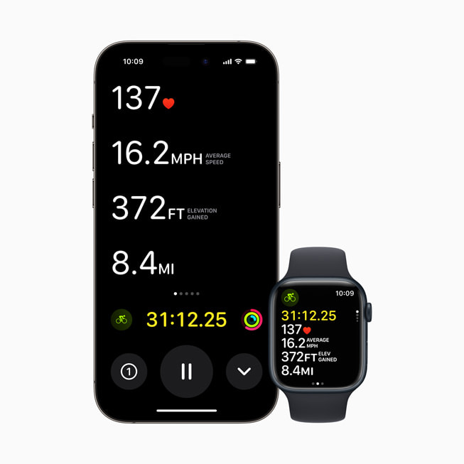 iPhone 14 Pro ve Apple Watch Series 8’de Yükseklik gösteriliyor.