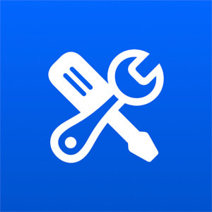 Une image du logo de réparation libre-service Apple.