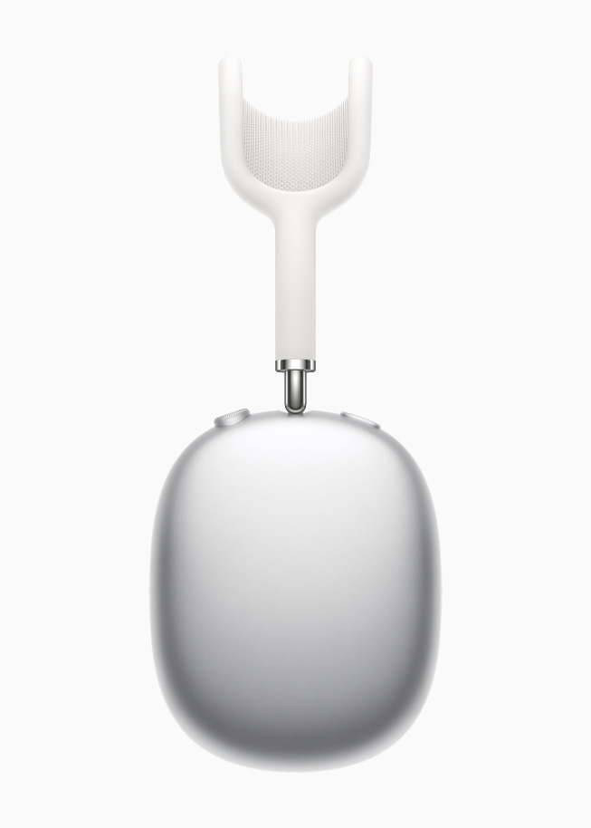 Gümüş rengi AirPods Max.