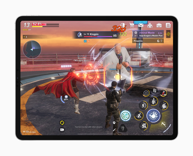 Netmarble Corporation’ın geliştirdiği “MARVEL Future Revolution” adlı oyundan bir sahne.