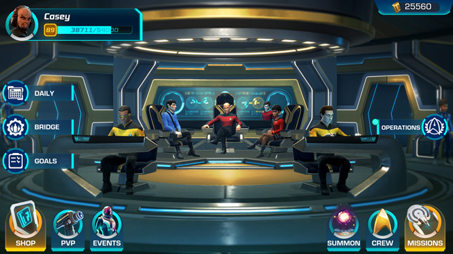 “Star Trek: Legends” 게임의 한 장면.