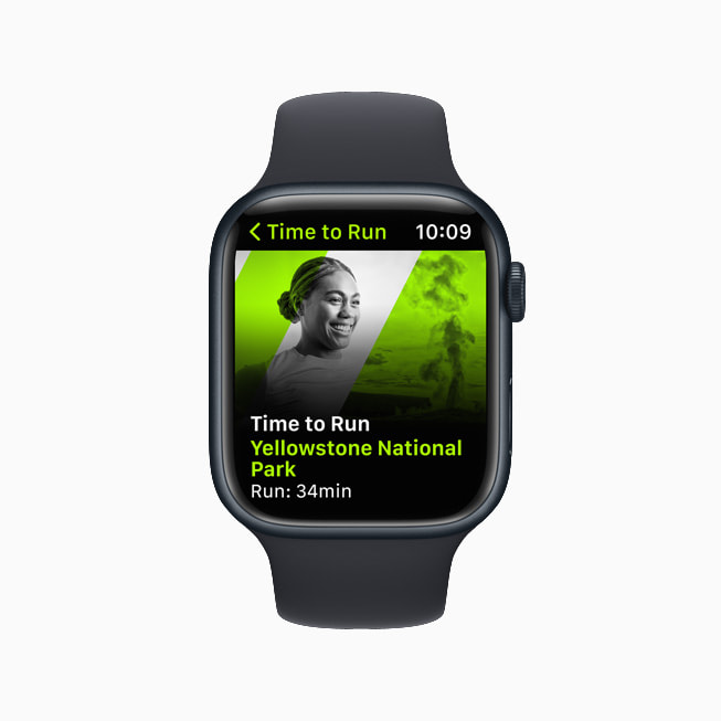 يضم الموسم الثاني من تمرين "وقت الركض" منتزه يلوستون الوطني في وايومنغ ومكسيكو سيتي على Apple Watch Series 8.