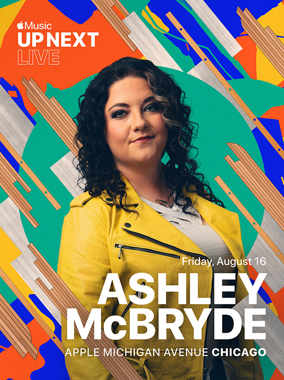 애슐리 맥브라이드(Ashley McBryde)가 참여하는 Apple Music Up Next Live가 Apple Michigan Avenue에서 열린다.