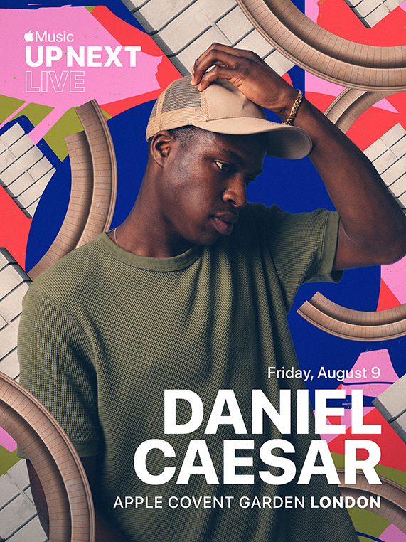 다니엘 시저(Daniel Caesar)가 참여하는 Apple Music Up Next Live가 Apple Covent Garden에서 열린다.