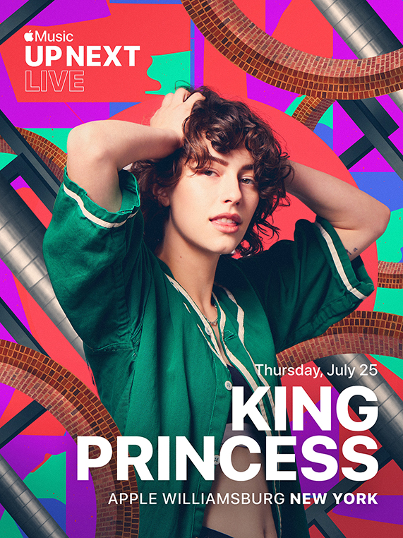 킹 프린세스(King Princess)가 참여하는 Apple Music Up Next Live가 Apple Williamsburg에서 열린다.