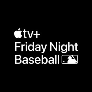 شعار خدمة "Friday Night Baseball" على +Apple TV.