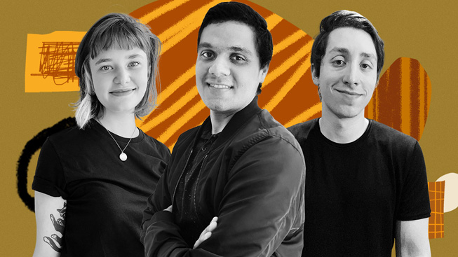 Mariana Lech, Ailton Vieira et Rodolfo Diniz, les créateurs de Hubli.