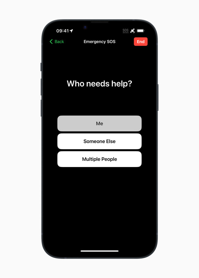 ‘Wie heeft hulp nodig?’ Prompt voor korte vragenlijst op iPhone 14.