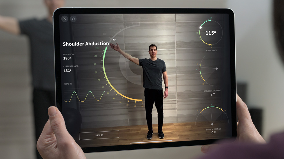 iPad Pro’da Complete Anatomy uygulaması.