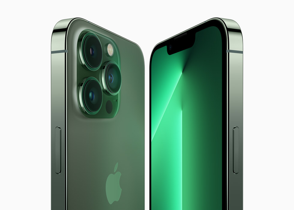 Yeni köknar yeşili iPhone 13 Pro.