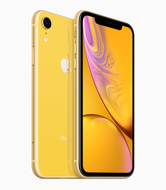 Sarı iPhone XR.