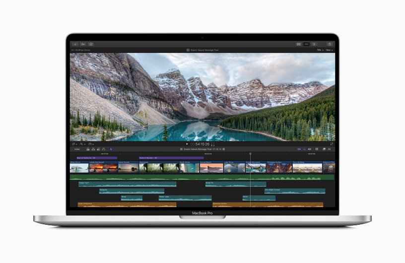 MacBook Proの動画編集画面