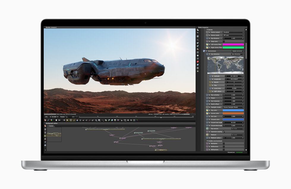 그래픽 아티스트의 작업 환경을 보여주는 MacBook Pro 화면.