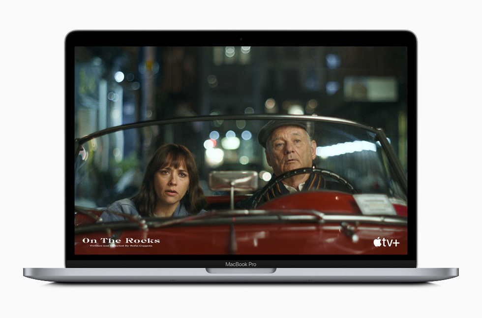 MacBook Pro’da “On the Rocks” adlı film görüntüleniyor.