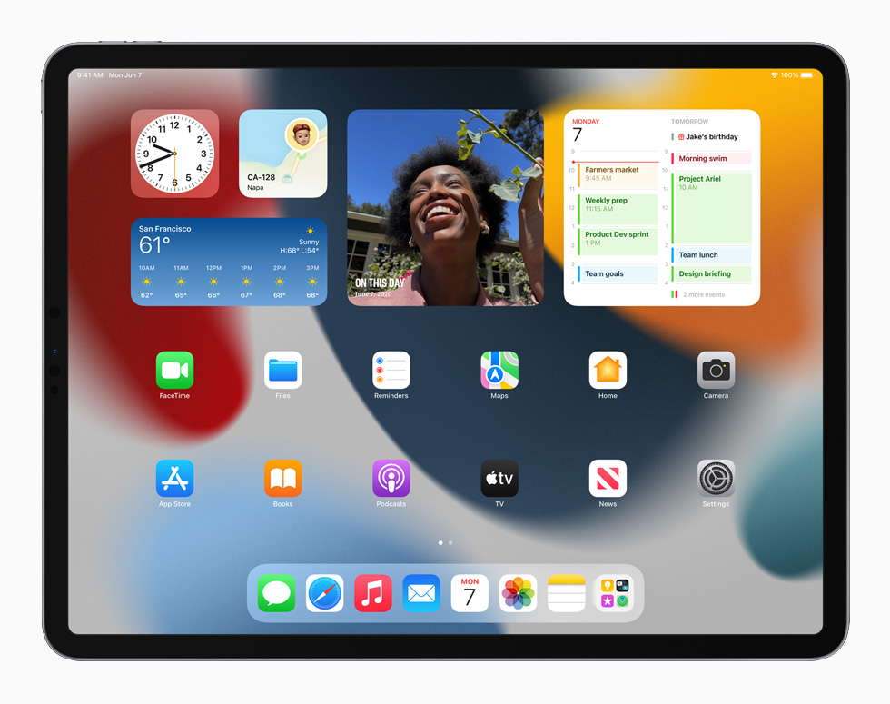 Widgets en el iPad con iPadOS 15.