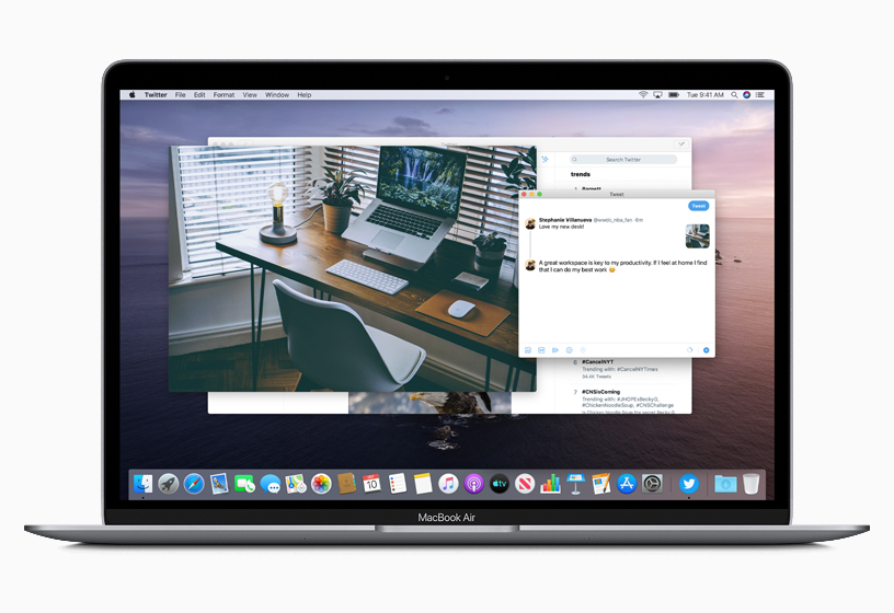 Mac Catalyst로 개발된 Twitter 앱.