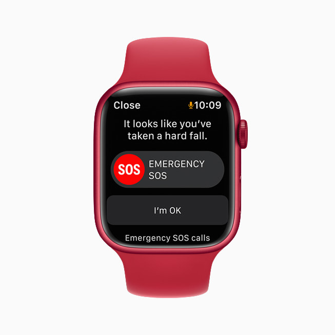 운동 앱의 넘어짐 감지 알고리즘은 watchOS 8이 탑재된 Apple Watch Series 7에 활성화된다.
