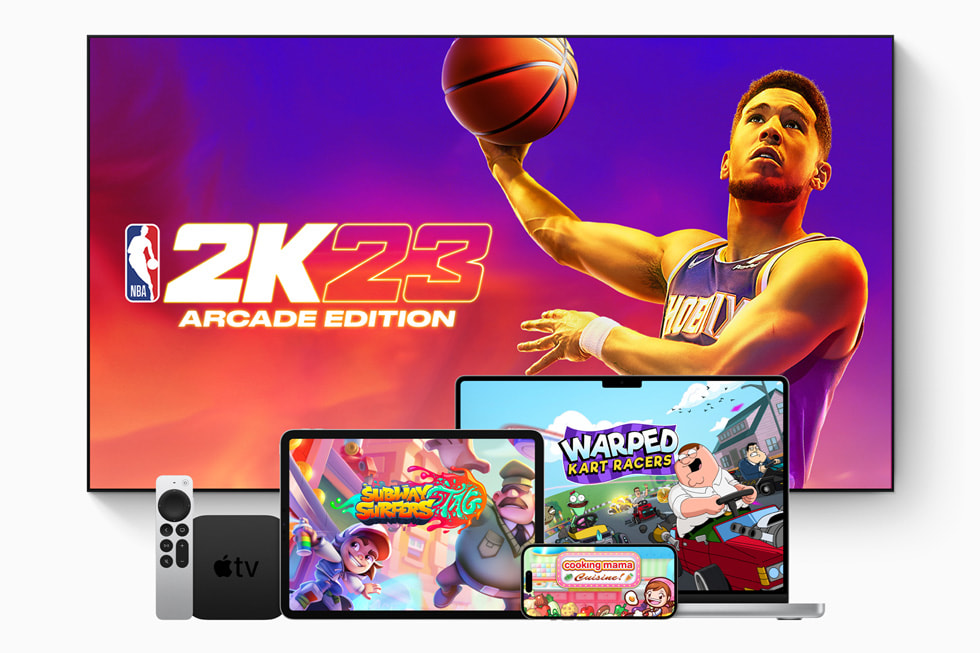 Apple aygıtlarında popüler Apple Arcade oyunları gösteriliyor.