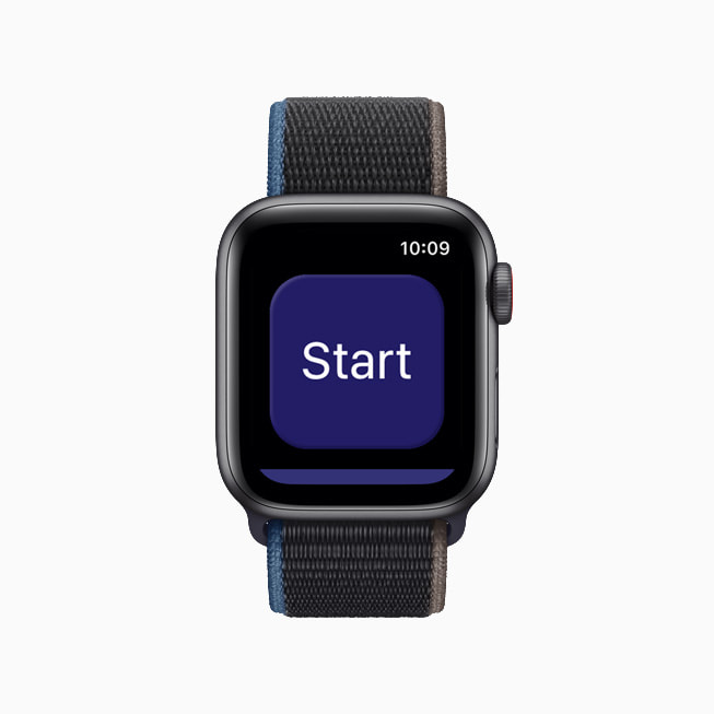 Apple Watch shows the user’s heart rate data in the NightWare app.