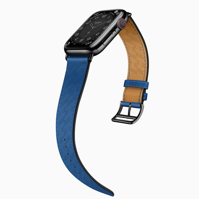 Yeni Apple Watch Hermès H Diagonal saat kayışı.