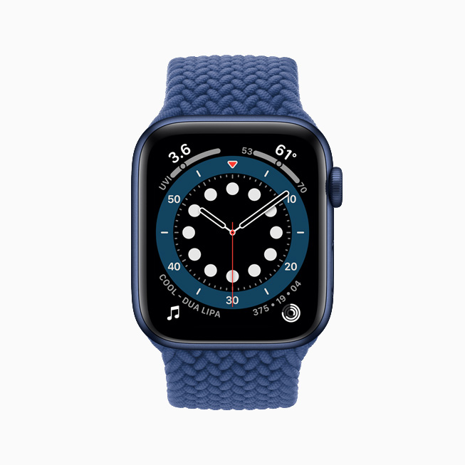 Apple Watch Series 6’da Countup kadranı.